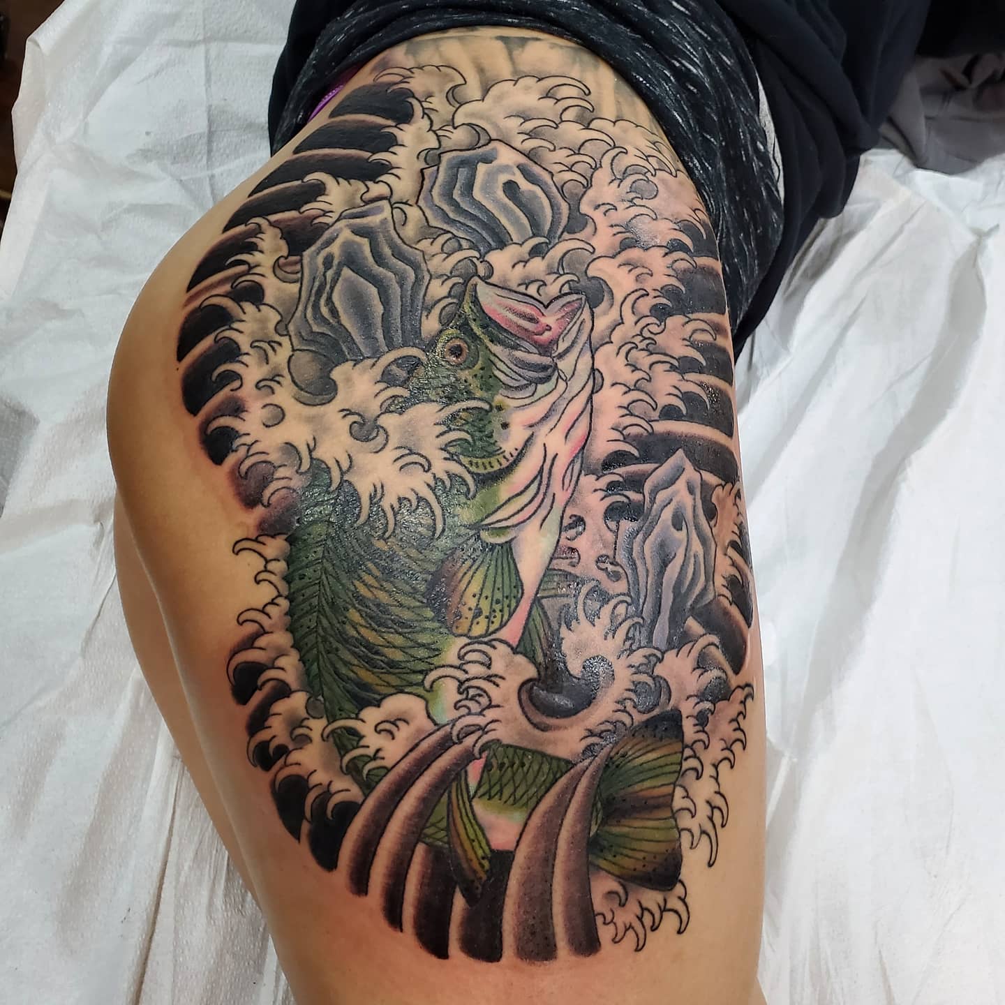 Custom tattoo at Santa Cruz Tattoo in Santa Cruz California
